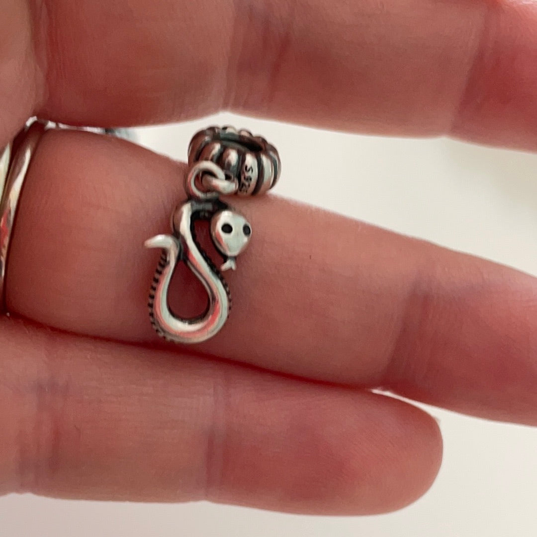 Genuine Pandora Sly Snake Horoscope Rare Dangle Charm Animal