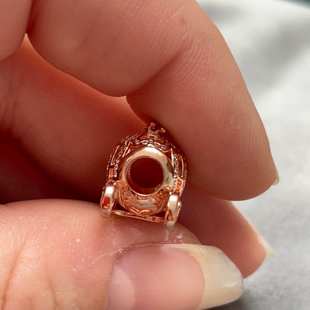 Genuine Pandora Rose Gold Disney Princess Cinderella Carriage