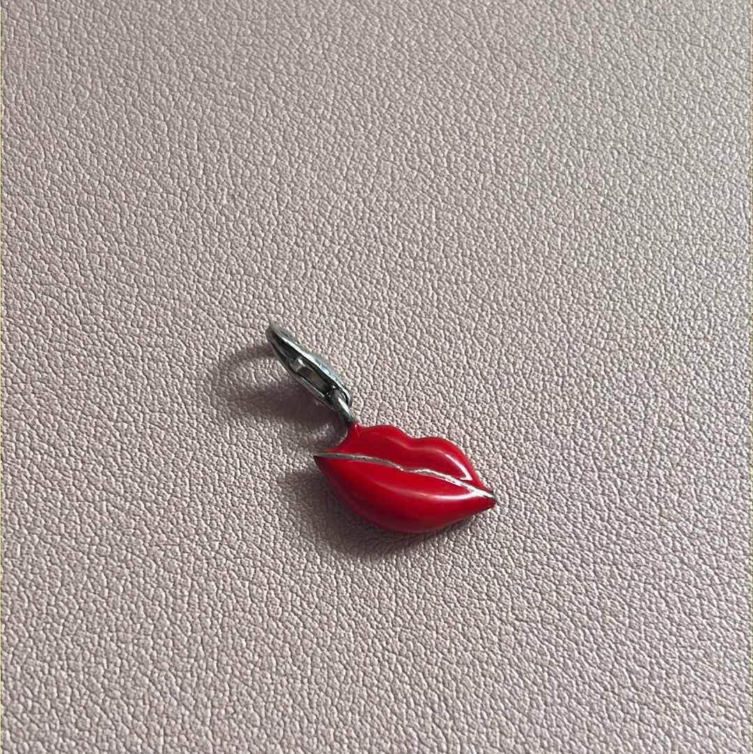 Thomas Sabo Sterling Enamel Lips Clip Charm