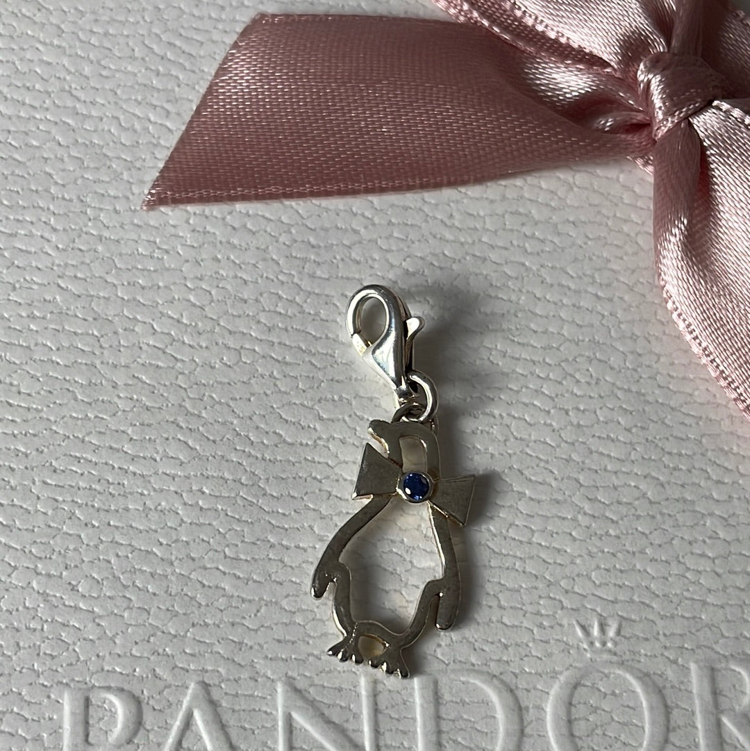 Thomas Sabo Penguin With Blue Stone Clip Charm
