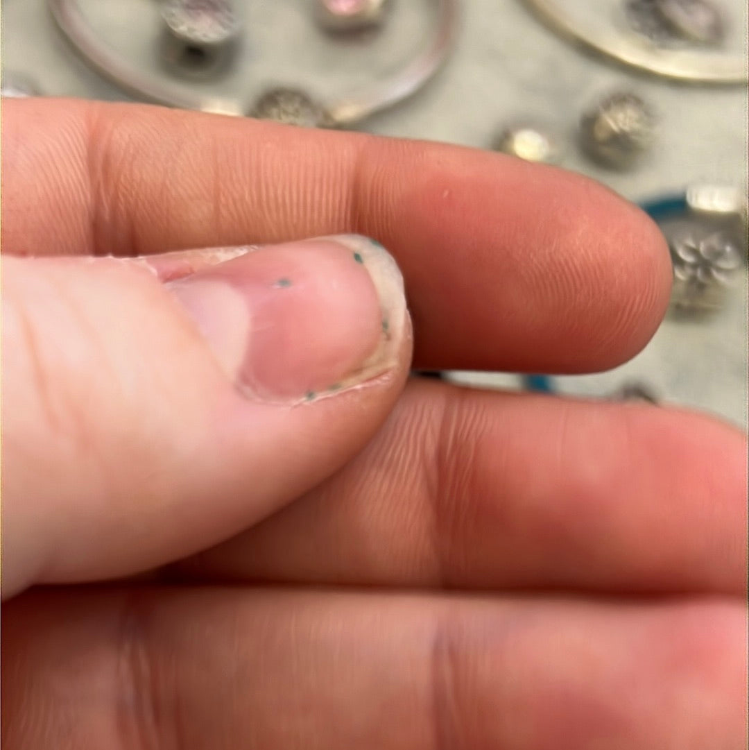 Genuine Pandora Navy Blue September Birthstone Earrings