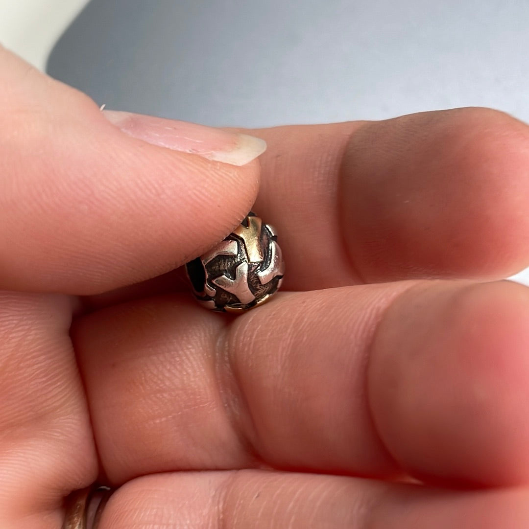 Genuine Pandora Retired Two Tone Letter Y