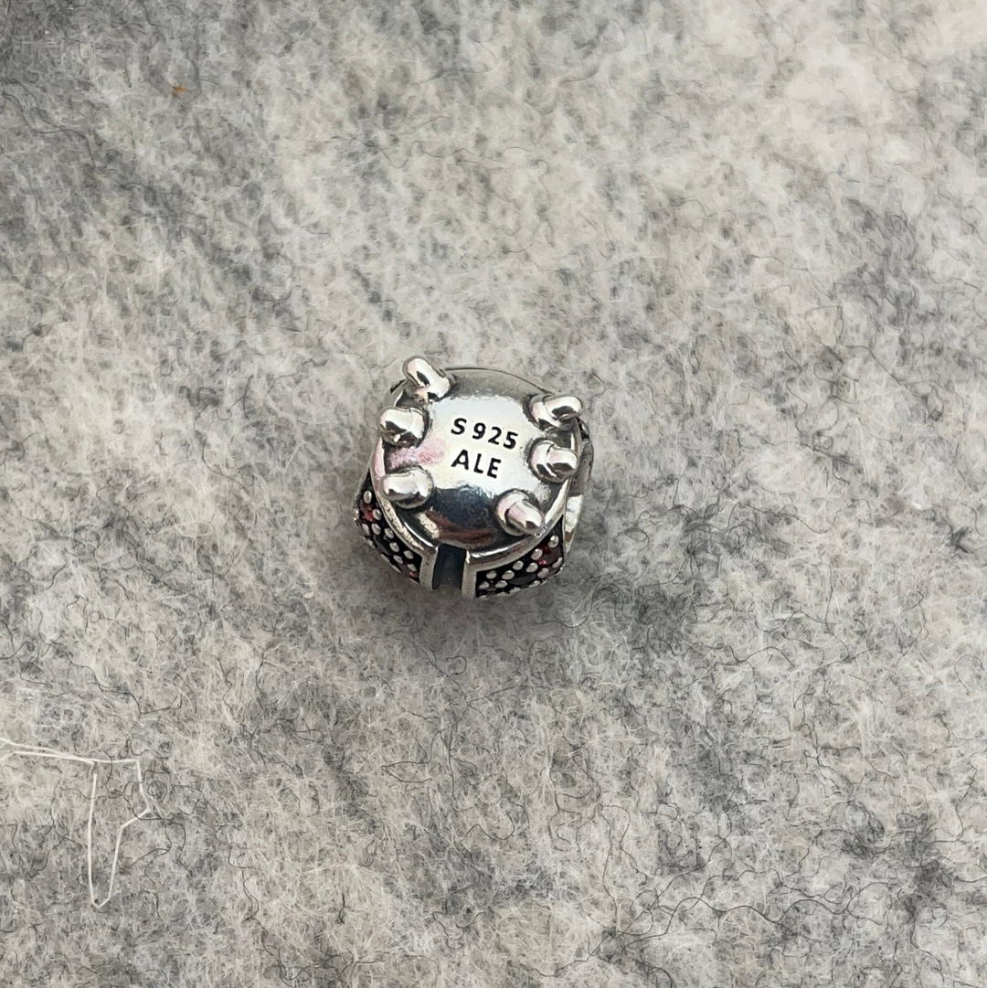 Genuine Pandora Pave Love Bug Ladybird Charm