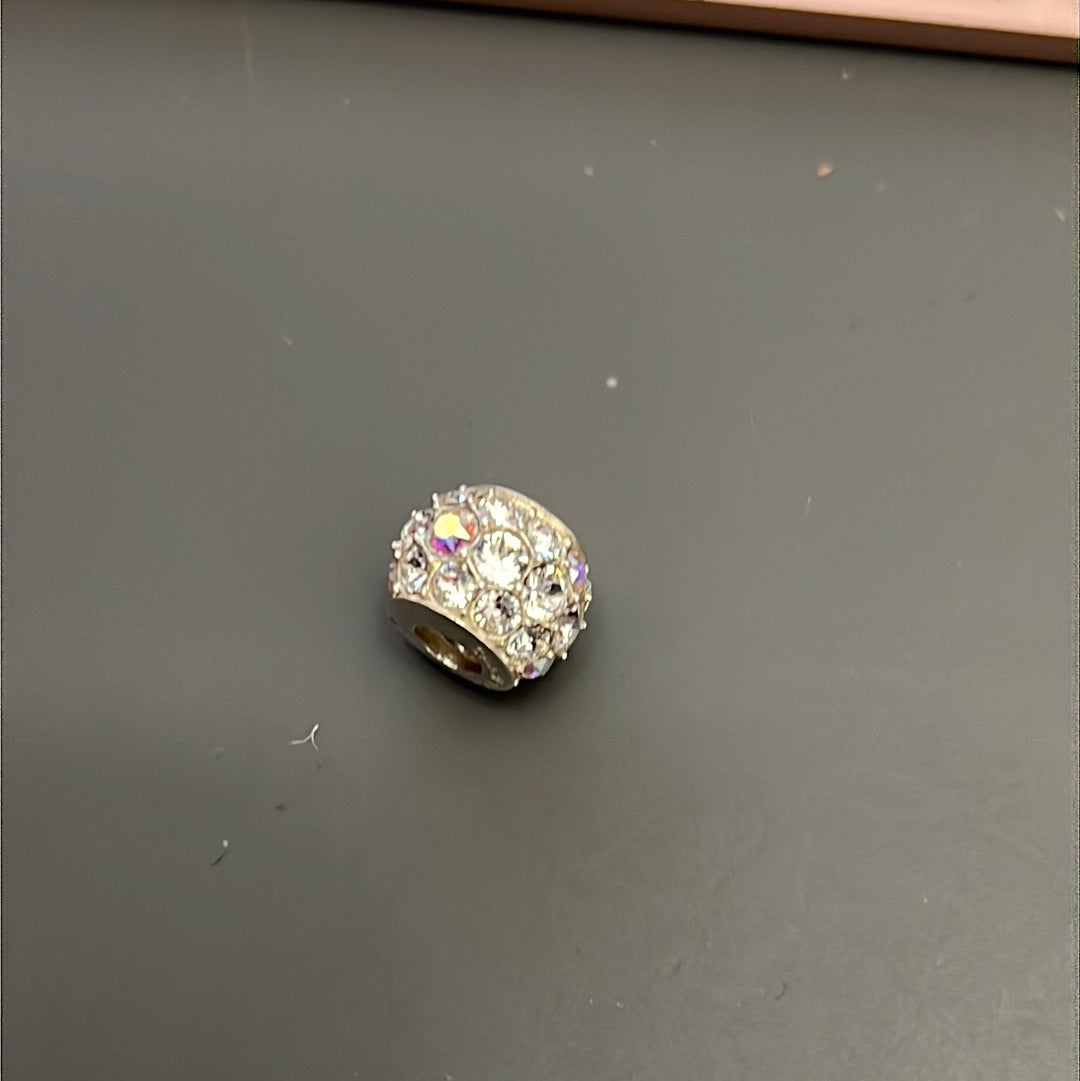 Genuine Chamilia Clear Pave CZ Crystal Ball Charm