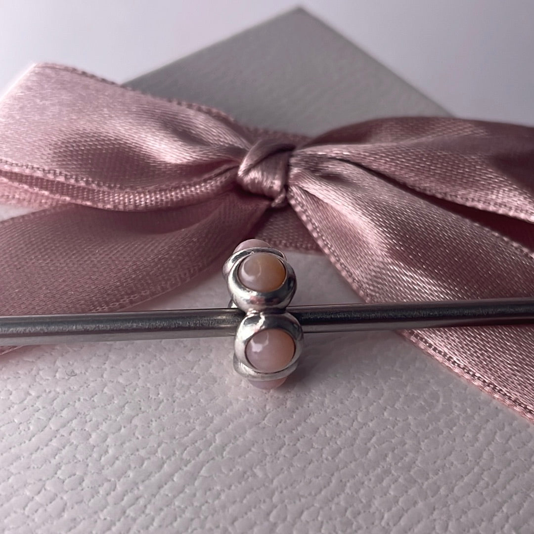 Genuine Pandora Pale Pink Spacer Cabochon