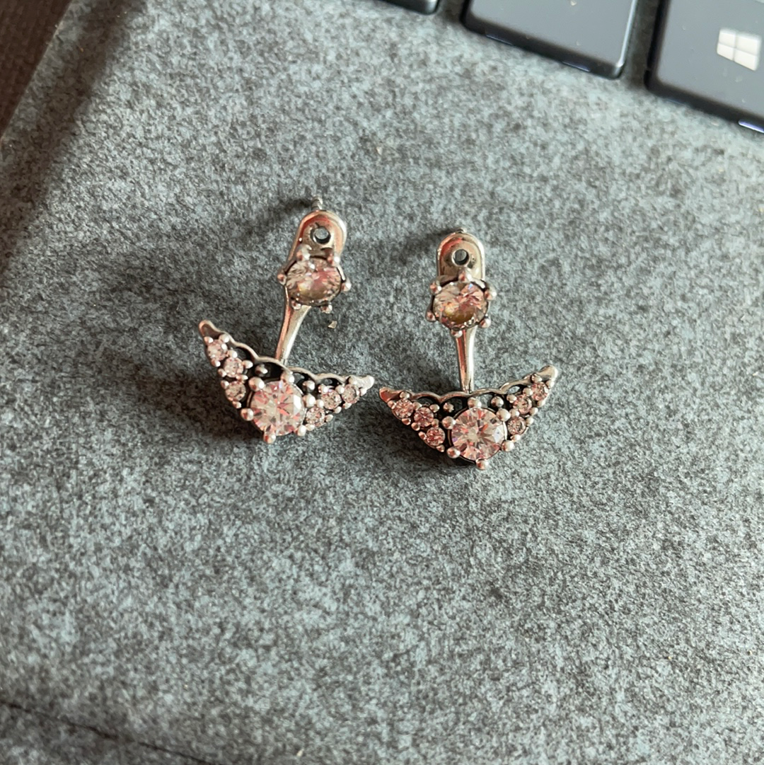 Genuine Pandora Fairy-tale Tiara Regal Stud Earrings Dangle