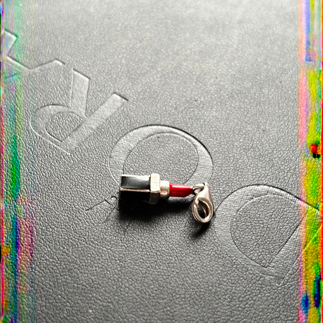 Thomas Sabo Sterling Enamel Lipstick Clip Charm